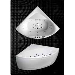 Stūra vanna Balteco Linea, 140x140cm