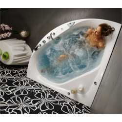 Stūra vanna Balteco Linea, 140x140cm