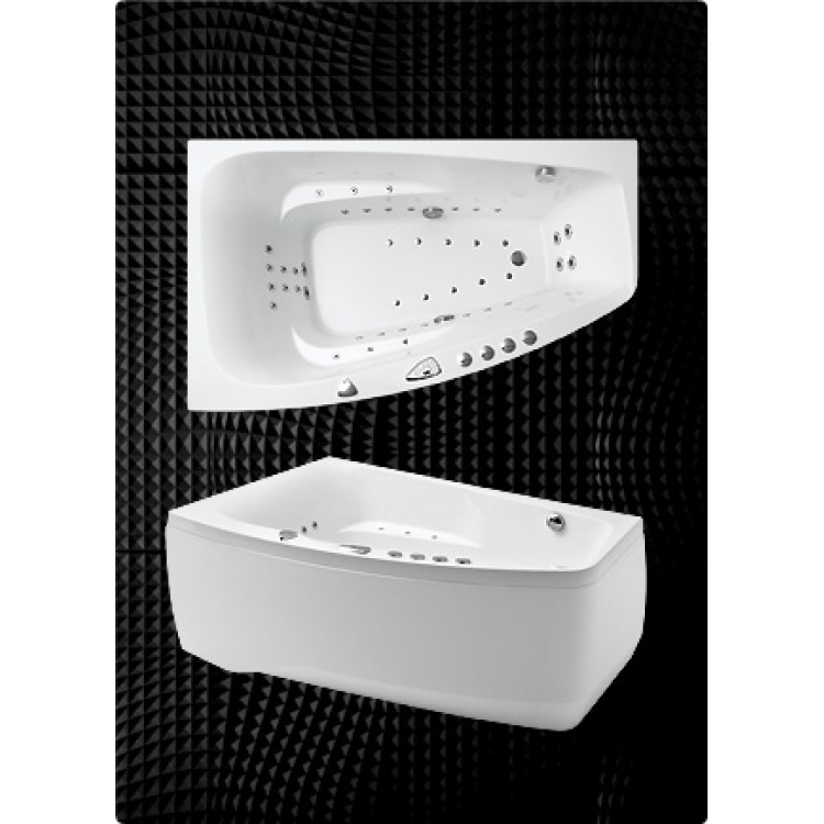 Stūra vanna Balteco Orion, 169x102cm