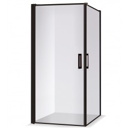 Dušas stūris kvadrātveida Baltijos Brasta VIKTORIJA Nero Frame 100x100cm
