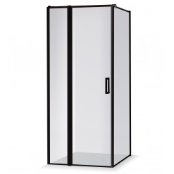 Dušas stūris kvadrātveida Baltijos Brasta KARINA Nero Frame 100x100 cm