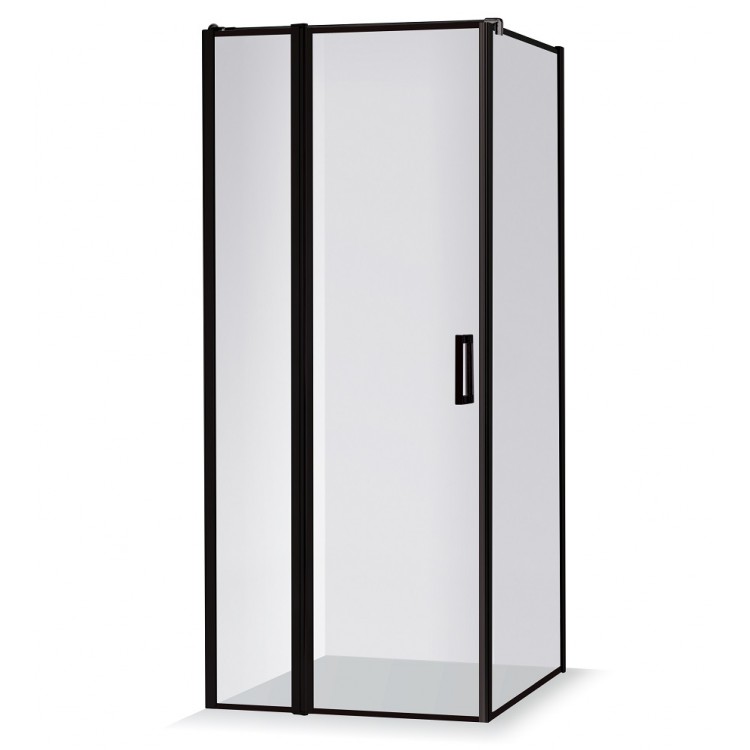 Dušas stūris kvadrātveida Baltijos Brasta KARINA Nero Frame 90x90 cm