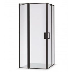 Dušas stūris kvadrātveida Baltijos Brasta SIMA Nero Frame 100x100cm