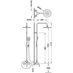 Dušas sistēma BASE-TRES Plus 21619110