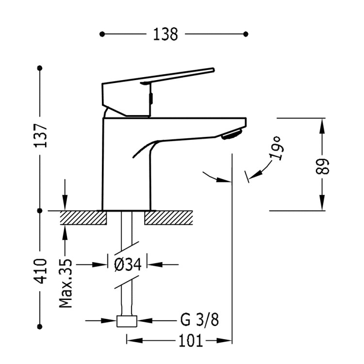 Maisītāju komplekts BASE-TRES 2in1, hroms