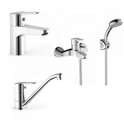 Maisītāju komplekts BASE-TRES 3in1, hroms