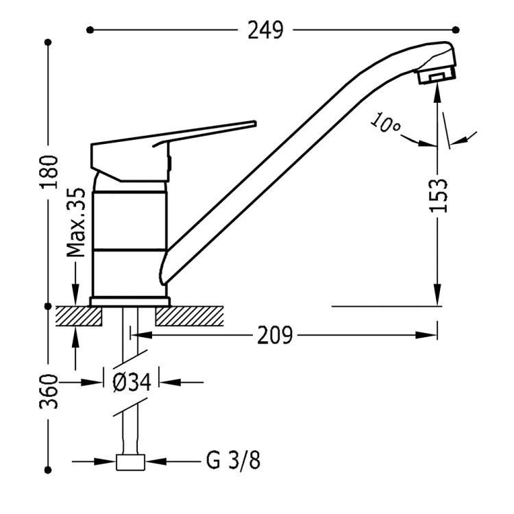 Maisītāju komplekts BASE-TRES 3in1, hroms