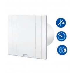 Sadzīves ventilators Blauberg Quatro 125H ar taimeri, mitruma sensors