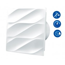 Sadzīves ventilators Blauberg Bavaria 100H ar taimeri, mitruma sensors