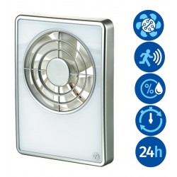 Sadzīves ventilators Blauberg SMARTIR 100/125 ar taimeri, mitruma sensors