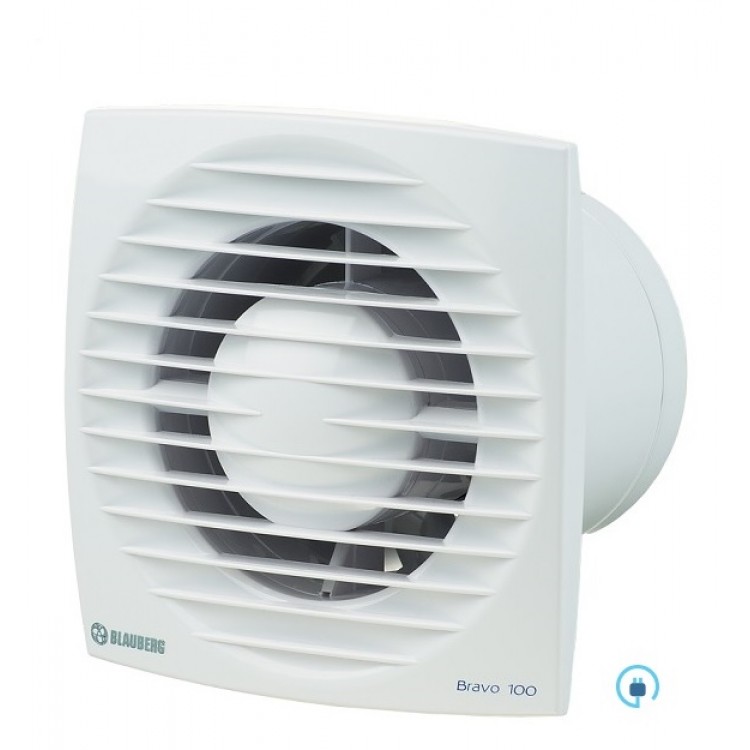Sadzīves ventilators Blauberg Bravo 100S ar slēdzi