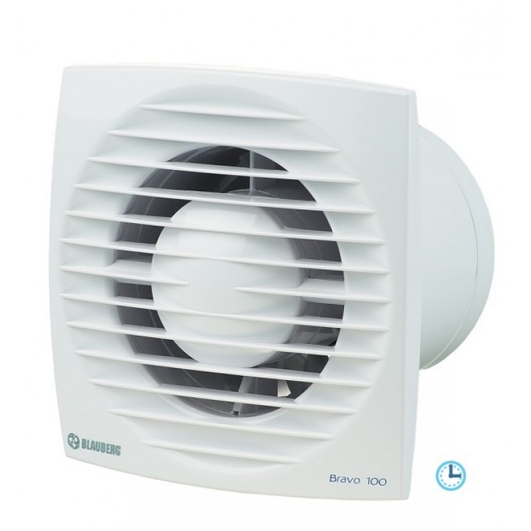 Sadzīves ventilators Blauberg Bravo 100T ar taimeri