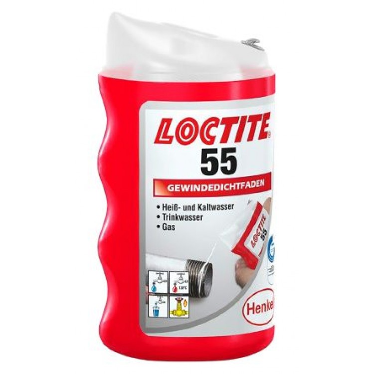 LOCTITE 55 Cauruļu un vītņu blīvēšanas aukla 160m