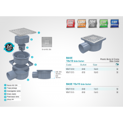 Traps Valtemo Classic 10x10cm DN50, horizontāls VFD-711315