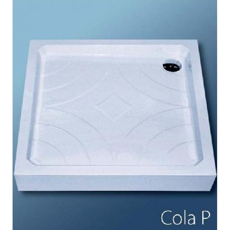 Dušas paliktnis kvadrātveida Roth  COLA P 900x900, balts