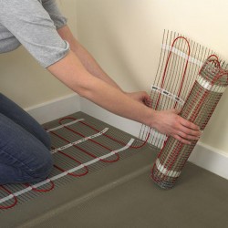 Plānais elektriskais apsildes paklājs DEVImat DTIF-150 1500W, 140F0457