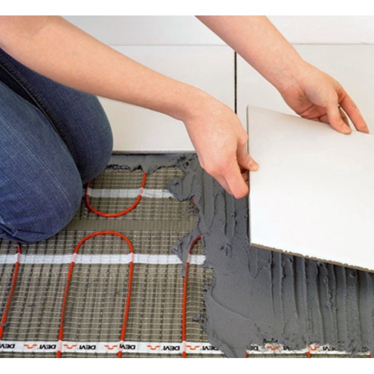 Plānais elektriskais apsildes paklājs DEVImat DTIF-150 75W, 140F0444