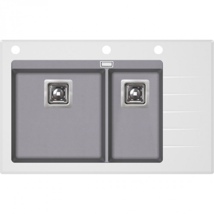 Virtuves izlietne HELIKA Delicia Plus 860x540 mm GQD150-202W