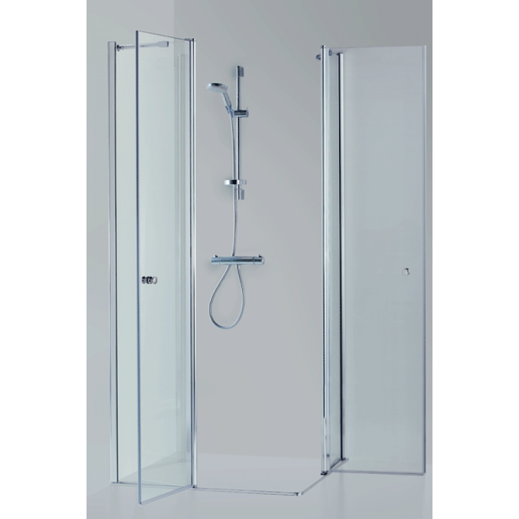 Dušas stūris kvadrātveida Baltijos Brasta SIMA Nero 90x90 cm