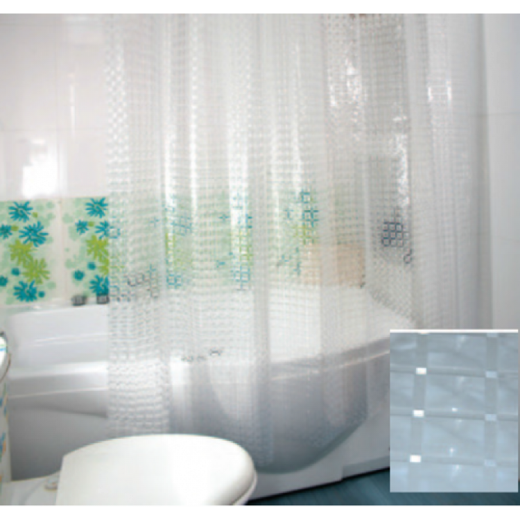 Dušas aizkars Duschy LARGE 3D zīmējums 180x200cm, 629-10