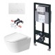 Komplekts Duravit D-NEO tualetes pods+rāmis+poga