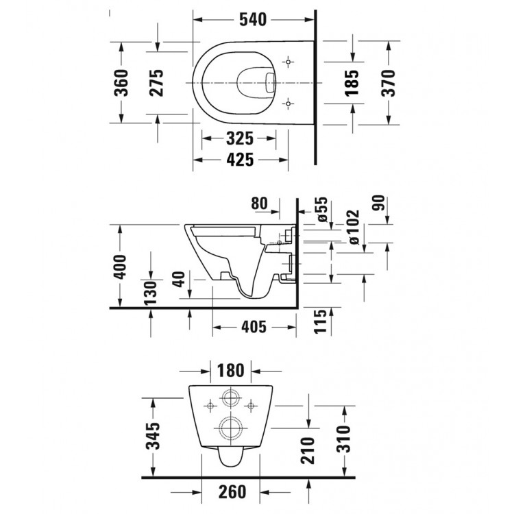 Komplekts Duravit D-NEO tualetes pods+rāmis+poga