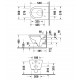 Komplekts Duravit D-NEO tualetes pods+rāmis+poga