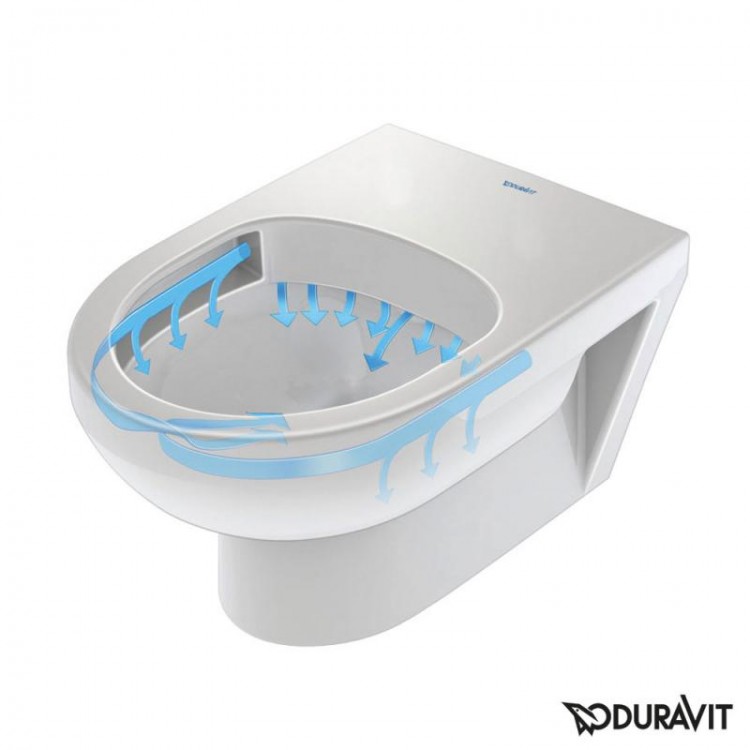 Tualetes pods piekaramais Duravit DuraStyle Basic Rimless ar Soft Close vāku, 45620900A1