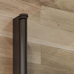 Dušas siena Duschy Wall Black 100 cm, 5472-100