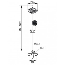 Dušas sistēma Magma GAUJA, MG-1990