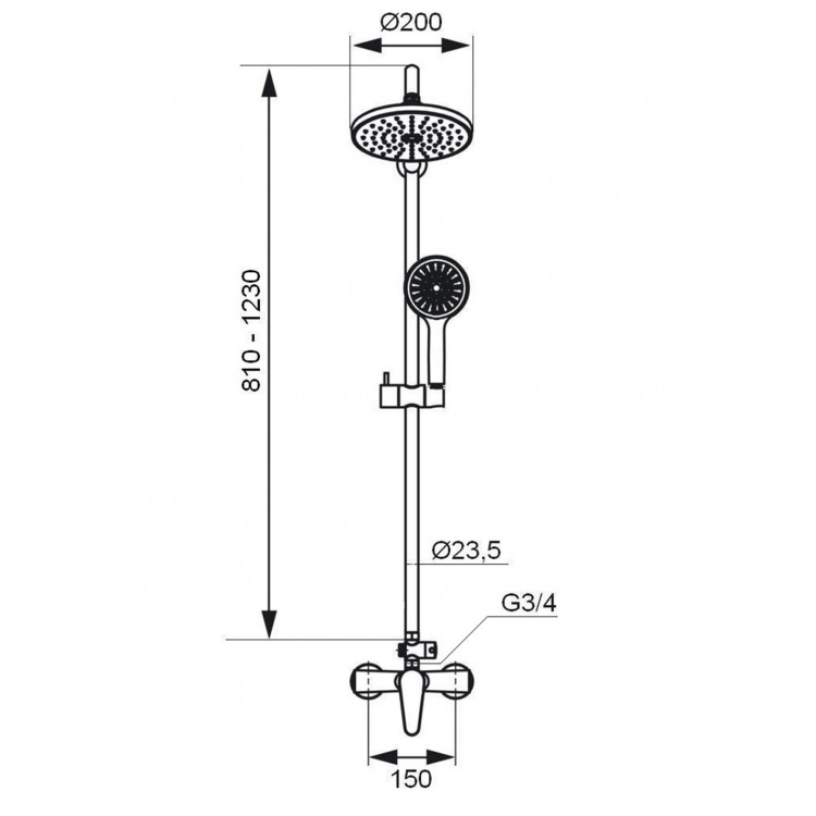 Dušas sistēma Magma GAUJA, MG-1990