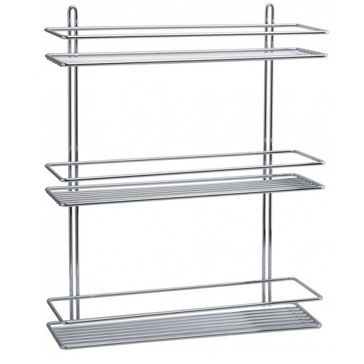 Plaukts trīsdaļīgs taisnstūra Duschy 40x11x47 cm, 563-90