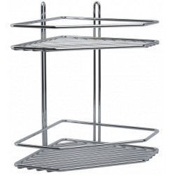 Stūra plaukts divdaļīgs Duschy metāla 28x20x28 cm, 572-90