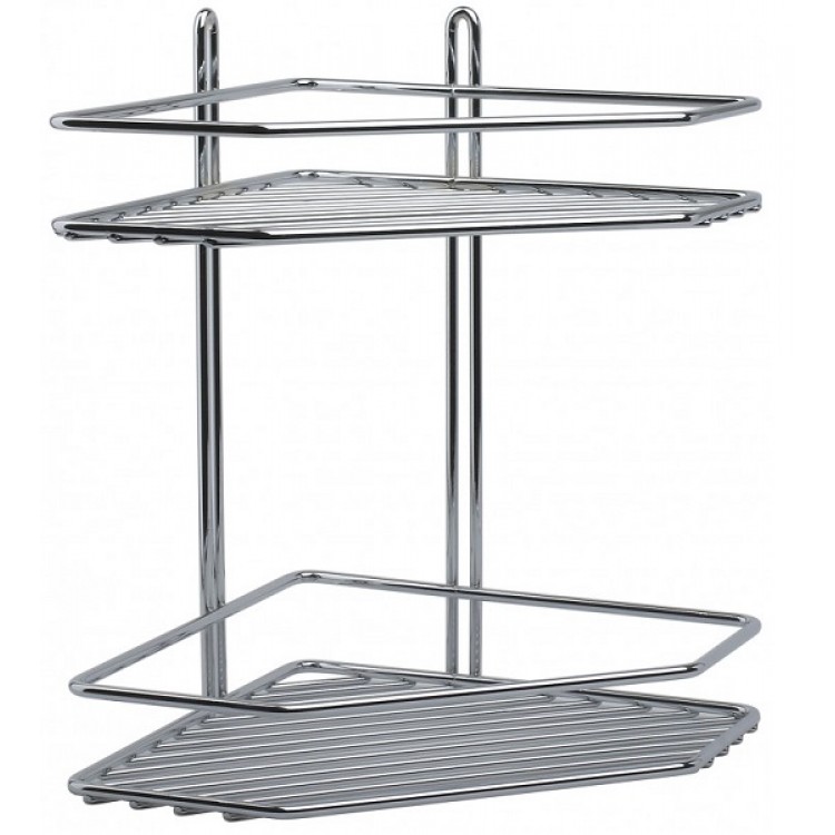 Stūra plaukts divdaļīgs Duschy metāla 28x20x28 cm, 572-90