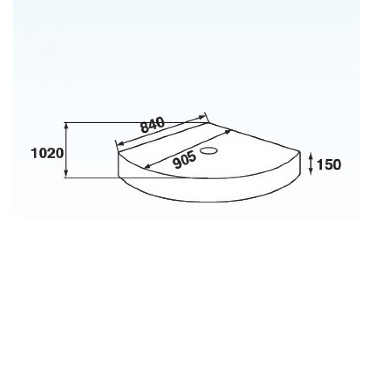Dušas paliktnis pusapaļš Duschy 90x90 cm, 81P01