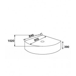 Dušas paliktnis dziļais Duschy 90x90 cm.
