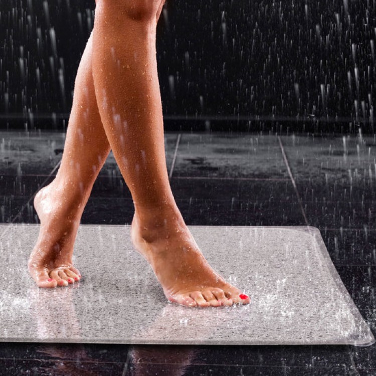 Vannas istabas paklājs Duschy Gloudi 44x75cm, melns 759-20