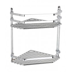 Stūra plaukts divdaļīgs Duschy metāla 20x20x30 cm, 575-90