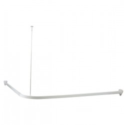 Duschy Stūra dušas aizskaru stanga 90x90cm, balta 675-10