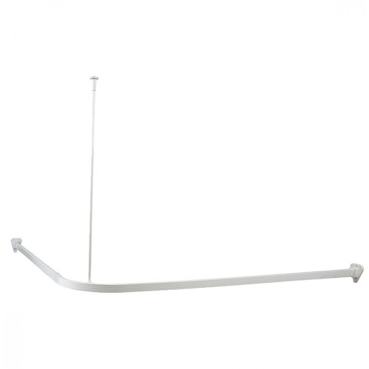 Duschy Stūra dušas aizskaru stanga 90x90cm, balta 675-10