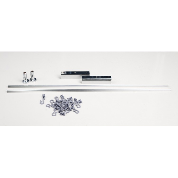 Duschy FLEXI dušas aizskaru stanga, hroms 688-90