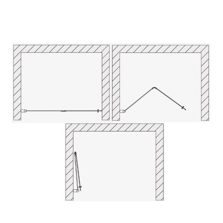 Dušas durvis Duschy TWICE 110 cm, 5371/5361-11