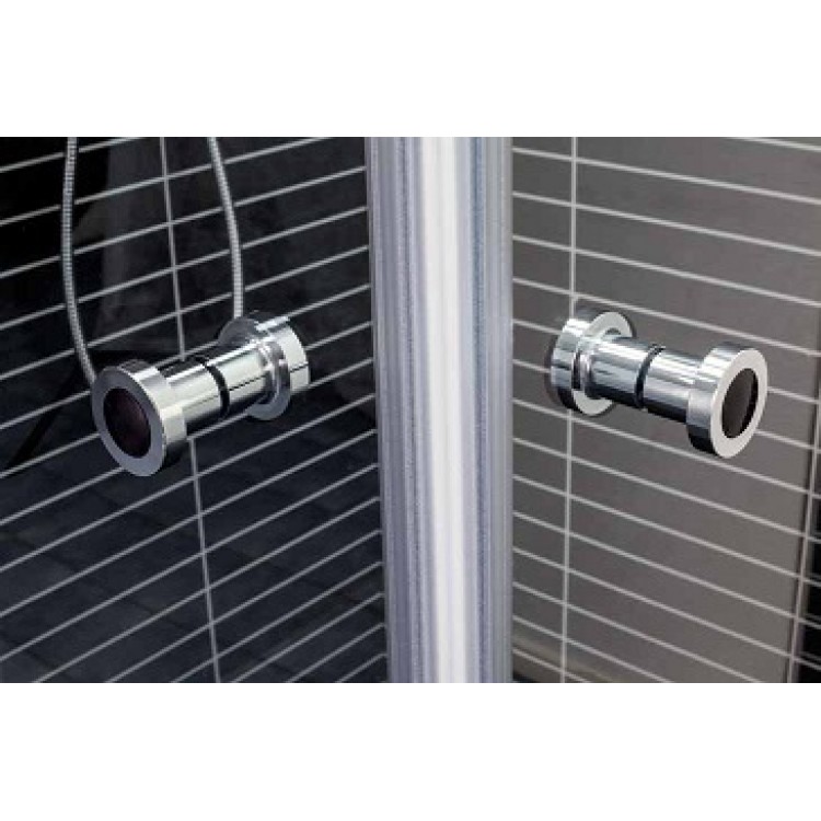 Dušas stūris kvadrātveida Duschy TWICE 90x90cm,caurspīgs stikls 5361-9/5371-9