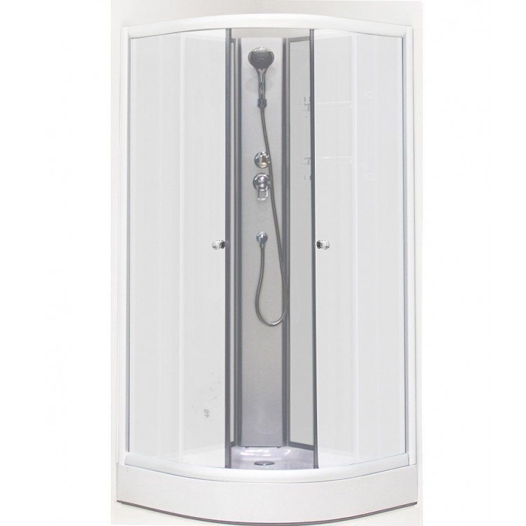 Dušas kabīne AQUALINE 90x90x200cm, L01MS07WH