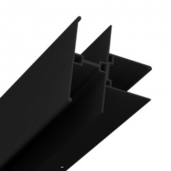 Savienojošais profils Ravak AT, melns