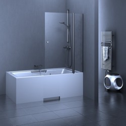 Vannas sieniņa Stikla Serviss ESTETICO Plus 1100mm