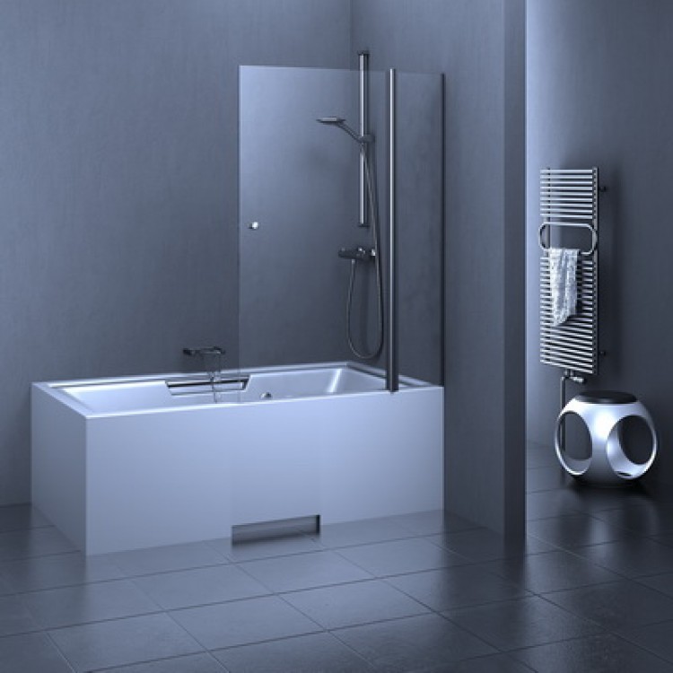 Vannas sieniņa Stikla Serviss ESTETICO Plus 1100mm