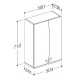Vannas istabas sienas skapīts RB ELZA 50 cm EVU50