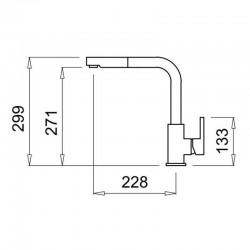 Virtuves izlietnes maisītājs granīta ELLECI CO2, bēšs