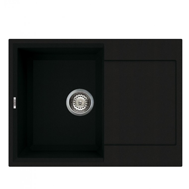 Virtuves izlietne Elleci Easy-135 68x50cm, melna